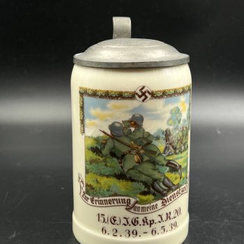 Beer Stein 15.(E.) I.G. Kp. I.R. 20. 1939 [Porzellanfabrik Weiden, Gebr.Bauscher]