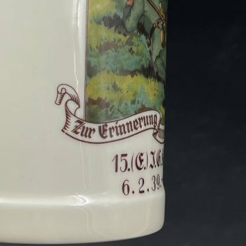 Beer Stein 15.(E.) I.G. Kp. I.R. 20. 1939 [Porzellanfabrik Weiden, Gebr.Bauscher]