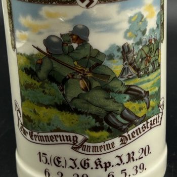 Beer Stein 15.(E.) I.G. Kp. I.R. 20. 1939 [Porzellanfabrik Weiden, Gebr.Bauscher]