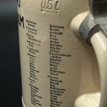 Beer Stein 2. KOMP. PION. BATL. 45 NEU ULM. 1936 