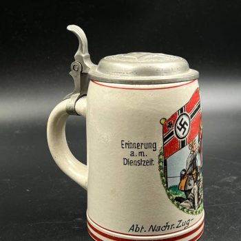 Beer Stein Abt. Nachr. Zug - III./A.R.7 Freising.  
