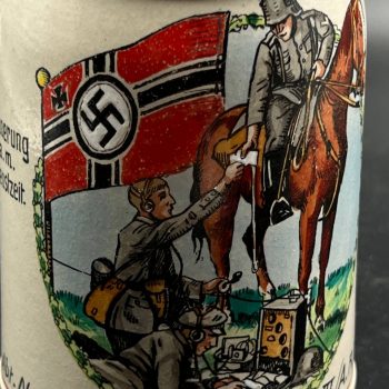 Beer Stein Abt. Nachr. Zug - III./A.R.7 Freising.  