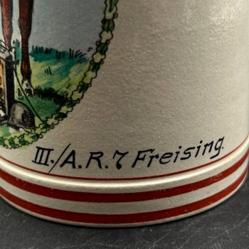 Beer Stein Abt. Nachr. Zug - III./A.R.7 Freising.  