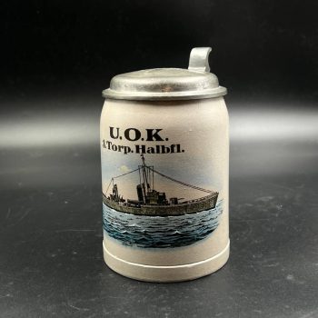 Beer Stein U.O.K. 3. Torp. Halbfl.  