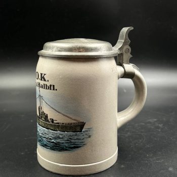 Beer Stein U.O.K. 3. Torp. Halbfl.  