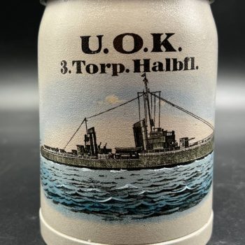 Beer Stein U.O.K. 3. Torp. Halbfl.  