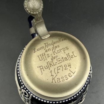 Beer Stein Uffz. an das Korp der Aufkl.-Staf. 1 (F) 24 Kassel  