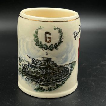 Beer Stein Pz. Gren. Rgt. 2/40 Augsburg  [Zell am Harmersbach Keramik]