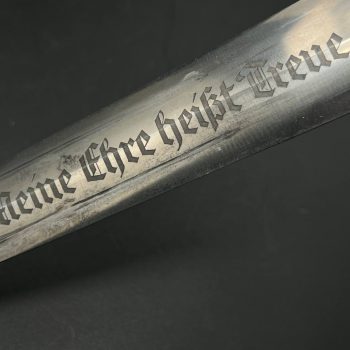 SS Dagger, Model 1933 (RZM type) [Unidentified manufacturer] Stamp - 1198/38  