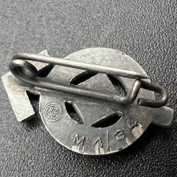 Miniature HJ Sports Badge, 1934 model, in silver RZM code: M1/34 [KARL WURSTER]