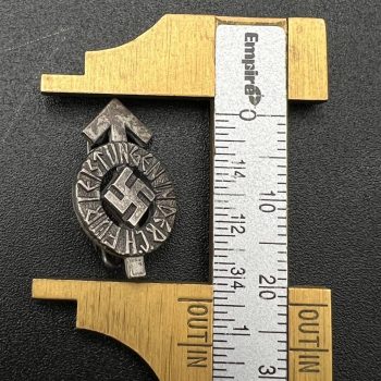 Miniature HJ Sports Badge, 1934 model, in silver RZM code: M1/34 [KARL WURSTER]