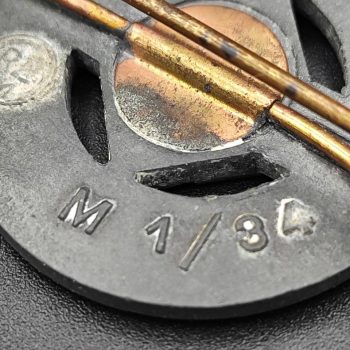 Miniature HJ Sports Badge, 1934 model, in silver RZM code: M1/34 [KARL WURSTER]