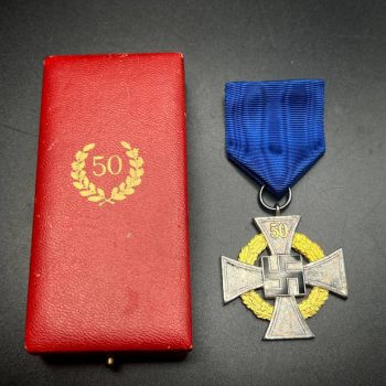 50-Year Long Service Award for civilian officials [Deschler & Sohn München]  Original case