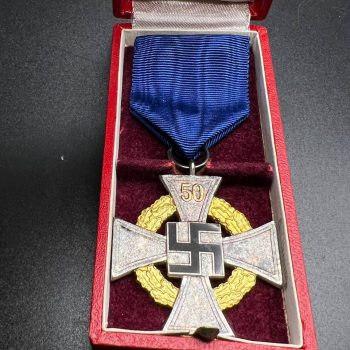 50-Year Long Service Award for civilian officials [Deschler & Sohn München]  Original case