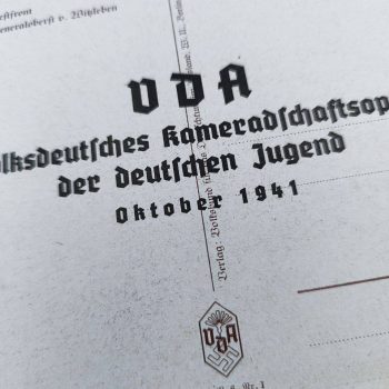 Collection of postcards by Wolfgang Wilrich Wehrmacht Infantry   Generaloberst von Witzleben [Herausgeber: VDA, Berlin‑SW 68] «Männer der Westfront» «Volksdeutsches Kameradschaftsopfer der deutschen Jugend» (oct. 1941)
