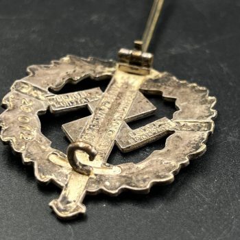  SA Sports Badge model 1933 in silver     [BONNER KUNSTABZ]   Numbered - 29012