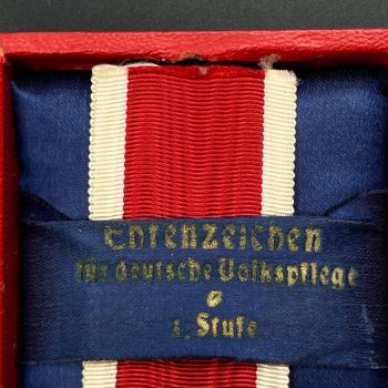 Honorary badge “For Care of the German People”  III class The Third Reich Sample from 1939–1945  Original case 