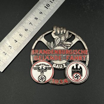 Commemorative plaques N.S.K.K. / D.D.A.C.  Brandenburg Off-Road Rally, Gau I 1934 г.  [Klotz & Kienast]