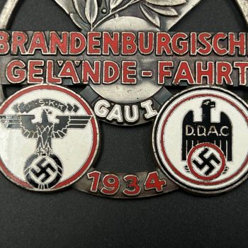 Commemorative plaques N.S.K.K. / D.D.A.C.  Brandenburg Off-Road Rally, Gau I 1934 г.  [Klotz & Kienast]