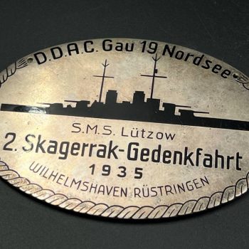Commemorative plaques D.D.A.C.  Road Rally commemorating the anniversary of the Battle of Jutland 1935  [Steinhauer & Lück, Lüdenscheid]