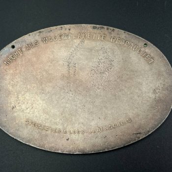 Commemorative plaques D.D.A.C.  Road Rally commemorating the anniversary of the Battle of Jutland 1935  [Steinhauer & Lück, Lüdenscheid]