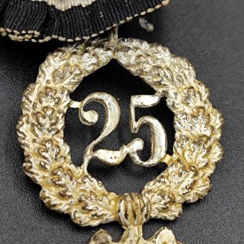 Veteran Badge 25-Year Long Service Award “Union of the Prussian Guards Cuirassiers” 