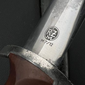 NSKK Dagger (RZM type) [Waffenfabrik Max Weyersberg] Stamp - M7/12  