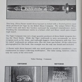 Etched Bayonet [Tiger]    