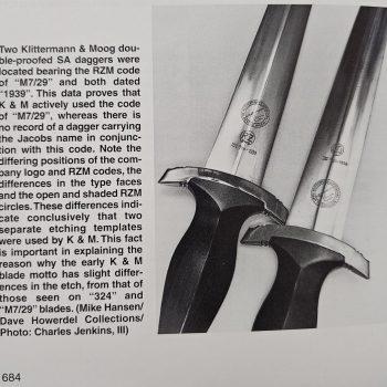 NSKK Dagger (Transitional type) [Klittermann & Moog] Stamp -M7/29 - 1939 Mint  Rarity 6/10