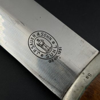 SA Service Dagger (Early type) [J.P.SAUER&SOHN SUHL] Gau stamp “Sa”   